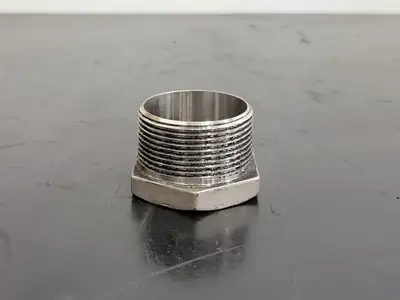 1-1/2" x 1-1/4" 316 Stainless Steel Hex Head Reducing Bushing
