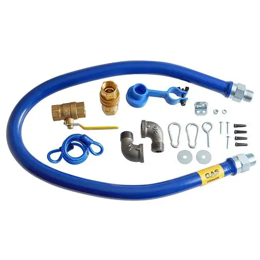 48" NATURAL GAS HOSE KITS - WITH EARTHQUAKE TETHER