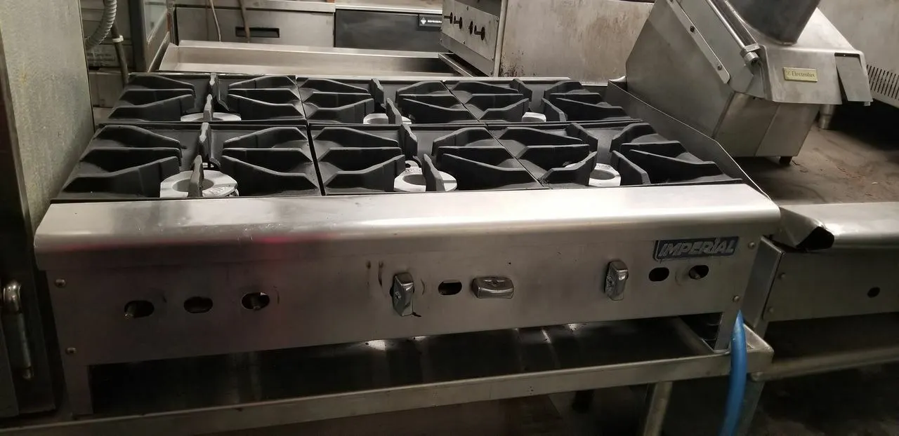 75-0212 Imperial IHPA-6-36 Gas 6 Burner Hot Plate