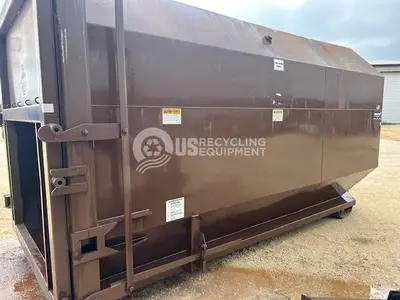 USED MARATHON TC-220T STATIONARY WITH RAMJECT 30 YARD CONTAINER