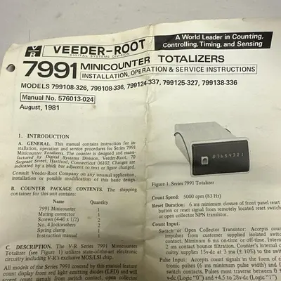 New | in-Stock VEEDER-ROOT 799125-327 Counters/Timers Ohio US | Surplus Asset Holdings #1243720
