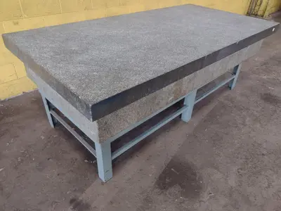 8' X 4' X 14" MITCHELL PRECISION LAYOUT INSPECTION GRANITE TABLE: STOCK #23805