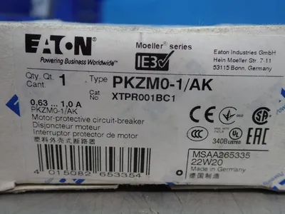 New | in-Stock EATON PKZM01/AK Circuit Breakers | HGR 24 #731936