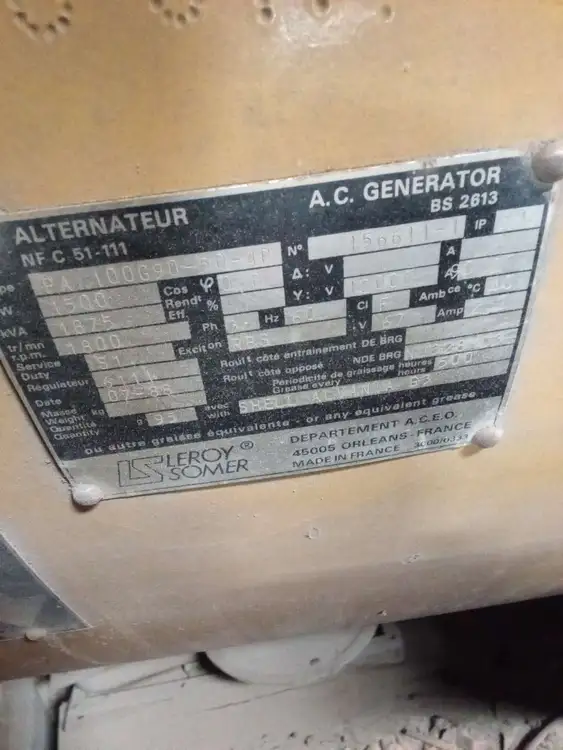 Used LEROY SOMER _UNKNOWN_ Synchronous Alternators Texas US | Apollo Electric #1514438