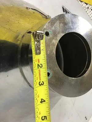 USED METAL FABRICATOR HOPPER
