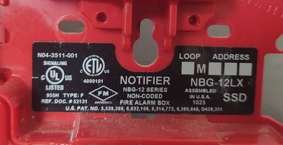 USED NOTIFIER CO NBG-12LR