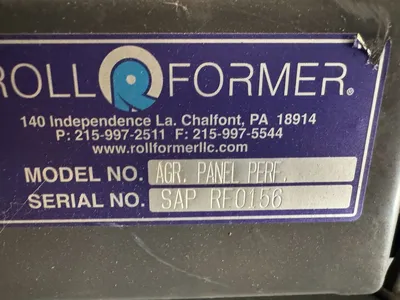 ROLLFORMER AG Panel PERFORATION Machine Roof Panel Machine | THREE RIVERS MACHINERY (4)