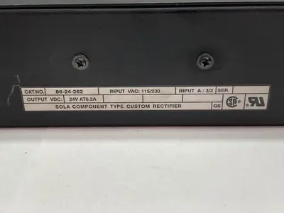Used SOLA 86-24-262 Miscellaneous Equipment (Electrical & Power) | Surplus Asset Holdings #1197356