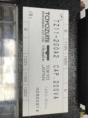 USED TOYOZUMI DENGEN KIKI TZ11-200A2