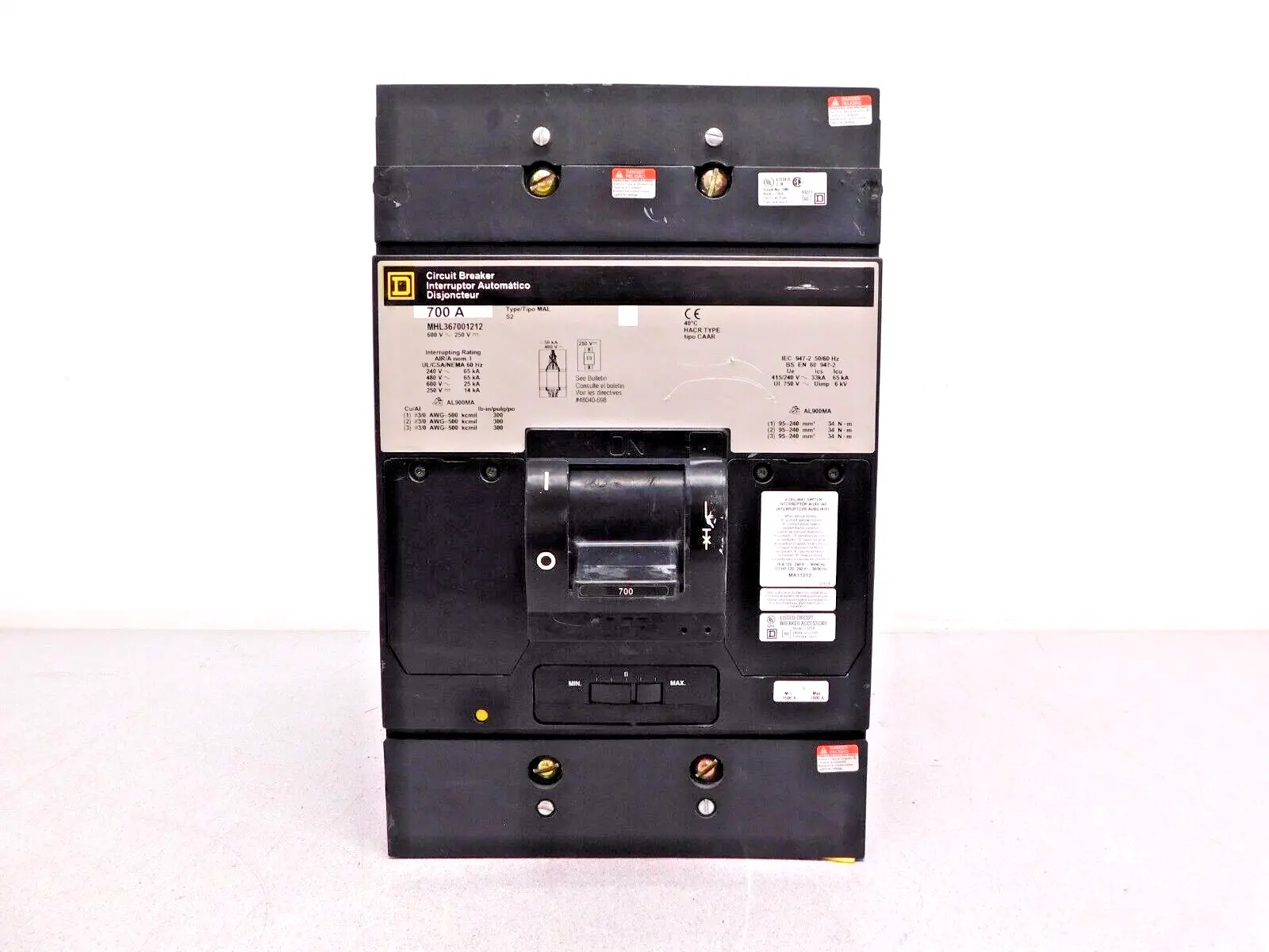 Used Square D MHL367001212 Circuit Breakers Ohio US | Equipment Recovery Corp. #1331065