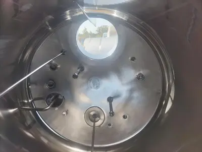 Tank, 1,320 Gallon (5,000 Liter), Jacketed, Agitated, 316L Stainless Steel, 100 PSI, #5991478