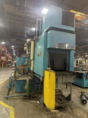 24" x 24" RANSOHOFF 3-STAGE STEEL MESH CONVEYOR PASS THROUGH PARTS WASHER: YOBRO #24301