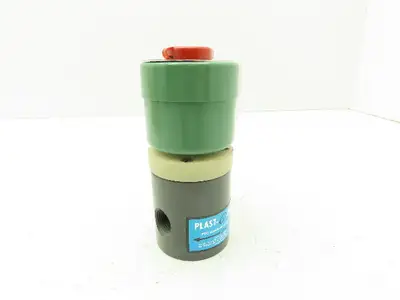 Plast-o-matic EUC3V4G20 Solenoid Valve 2-Way NC 120V 120 PSI 3/8" NPT