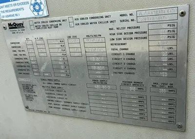 Used 2009 MCQUAY AGZ140CHHNN-ER10 Chillers Florida US | C3 SURPLUS LLC #1670858