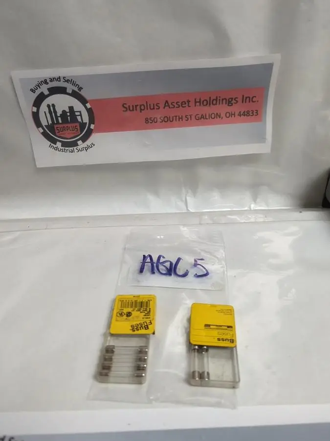 New | in-Stock COOPER BUSSMANN AGC-5 Miscellaneous Equipment (Electrical & Power) | Surplus Asset Holdings #1193212