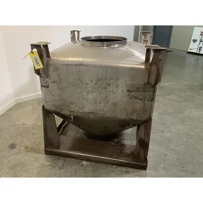 Used 1000 Liter (35 cu. Ft) IBC Matcon Stainless Steel Portable Tote Bin