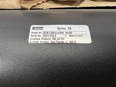 Parker 08.00 CJB2ALUV34AC 68.000/HH411075A Pneumatic Cylinder Se