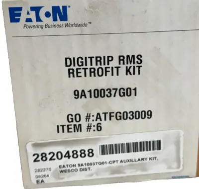 NEW EATON 9A10037G01 DIGITRIP RMS RETROFIT KIT /CPT AUXILLARY KIT
