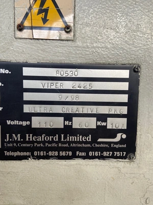 1998 J.M. HEAFORD VIPER 2425 Printing & Converting, Mounter Proofer | Mark One Machinery (3)
