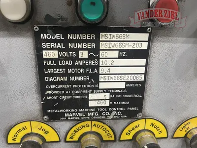 Used 2016 MARVEL MANUFACTURING MSIW66S Ironworkers Michigan US | Vander Ziel Machinery Sales #482658