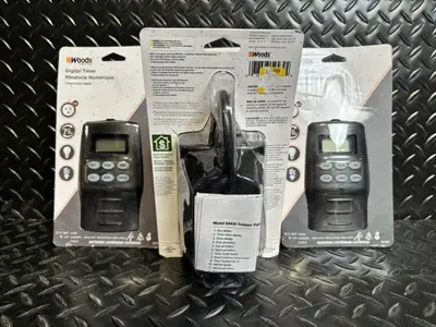 Woods 59430 Outdoor Digital Timer - 4-Pack