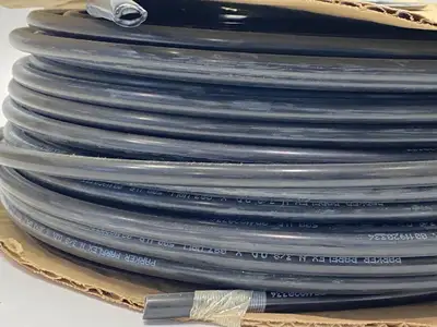 USED PARKER PNEUMATIC NYLON TUBING BLACK 3/8" OD 250FT LENGTH