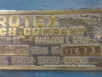 Rotex #R12-55, turret punch
