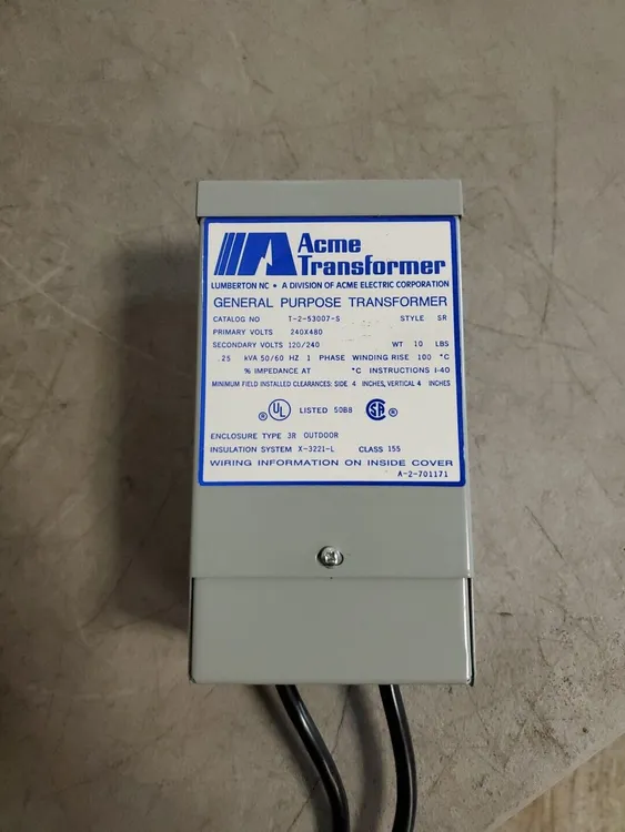 Used ACME Transformer _UNKNOWN_ Transformers South Carolina US | Palmetto Automation #1163594