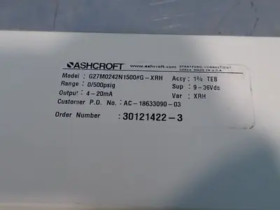NEW ASHCROFT G27M0242N1500#GXRH