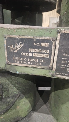 BUFFALO 2-1/2 Angle Bending Rolls | Mohawk Machinery (6)