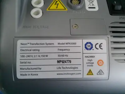Invitrogen Neon Transfection System MPK5000 w/ Pipette Station