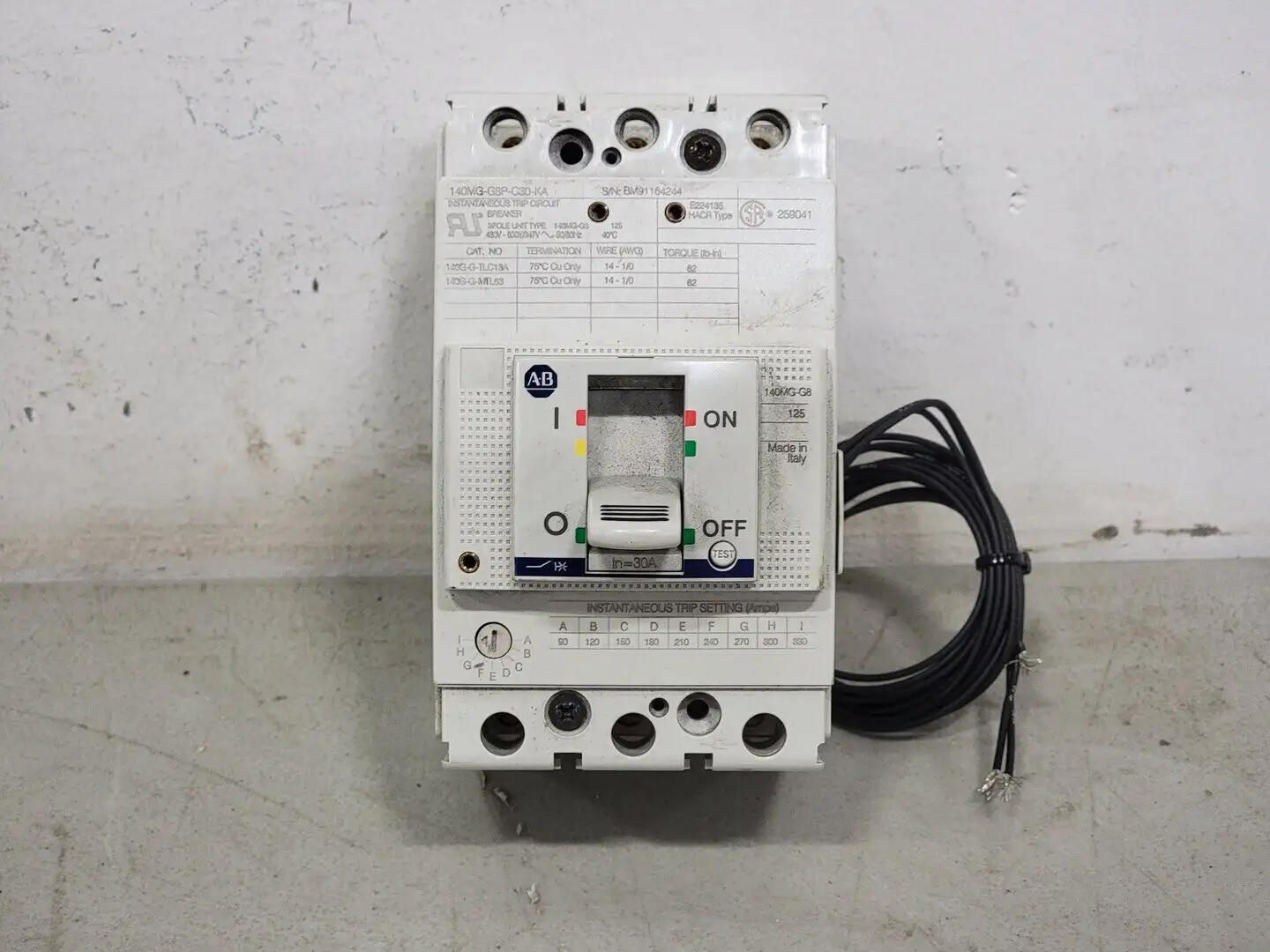 NEW ALLEN-BRADLEY 140MG-G8P-C30-KA