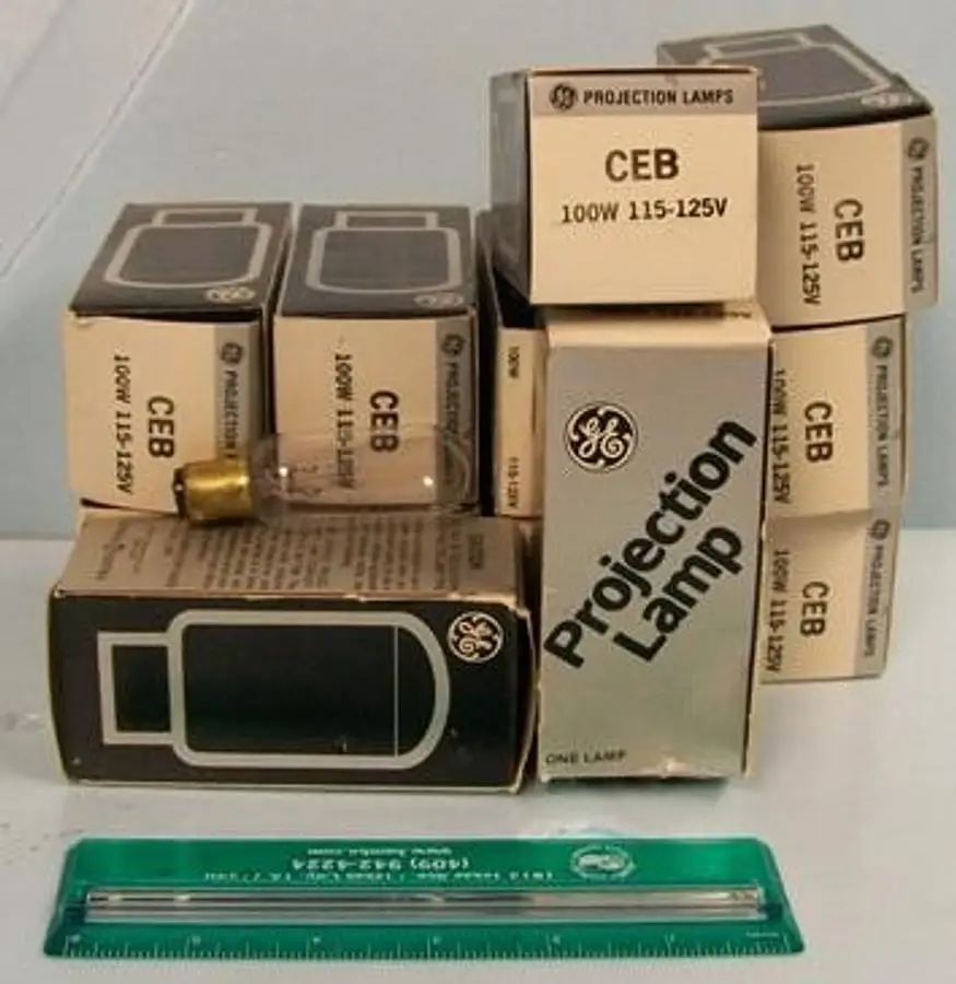 QTY. 12. PROJECTION LAMP CEB 100W 115V-125V....