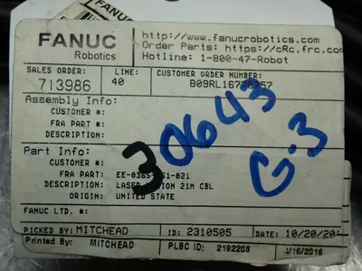 New | in-Stock FANUC EE0365251021 Cable & Wire Ohio US | HGR 24 #1011324