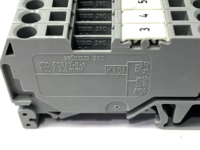 USED WAGO TERMINAL BLOCK 2-CONDUCTOR LOT OF 11