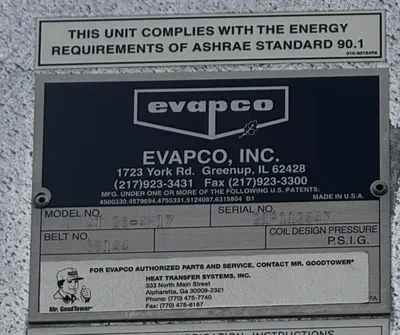Used 2021 EVAPCO AT 28-4H17 Boilers South Carolina US | ESS Industrial Equipment Sales #1337511