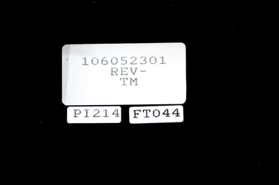 FINCOR 6400 AC MOTOR CONTROL DRIVE 106052301 REV. TM