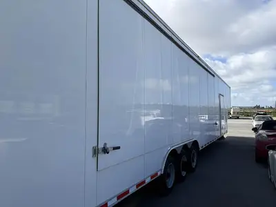 2015 Forest River 49ft Enclosed Car Carrier Trailer