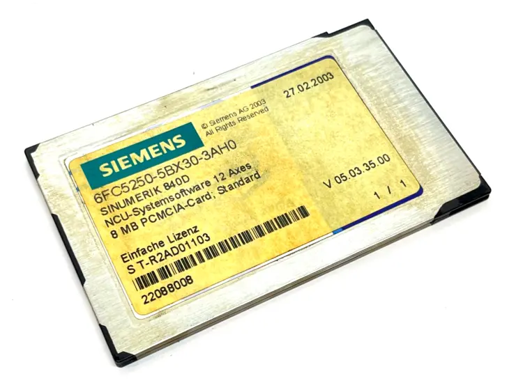 Used SIEMENS 12 AXES 8MB   PCMCIA-CARD V 05.03018 Misc Industrial Equipment | Maverick Industrial Sales #1108971