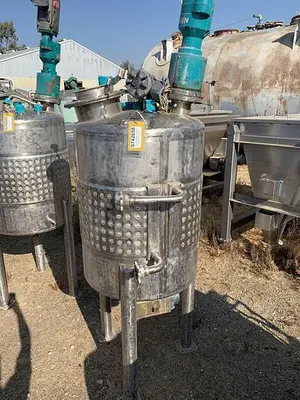 Tank, 100 Gallon, S/st, Jkt, Agit, 28" x 32", DT/DB, #S742658