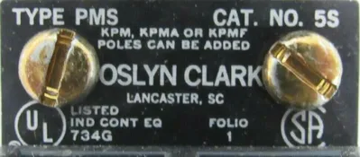 NEW JOSLYN CLARK TB-139-2 5SRR26