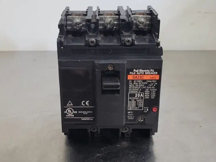 Used FUJI ELECTRIC SA33C Switchgears British Columbia CA | Lenmark #241509