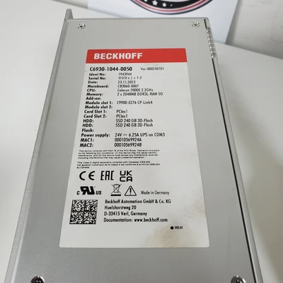Used Beckhoff C6930-1044-0050 Misc Industrial Equipment California US | American Industrial Supply Co. #1377089