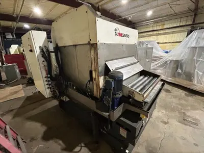 TIMESAVERS LYNX 37MWT-DBB 60 WIDE-BELT WET SANDER DEBURRING MACHINE