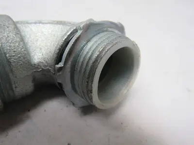 O-Z Gedney 4Q-9100 1" Malleable Iron 90 Degree Liquidtight Connector Lot Of 4