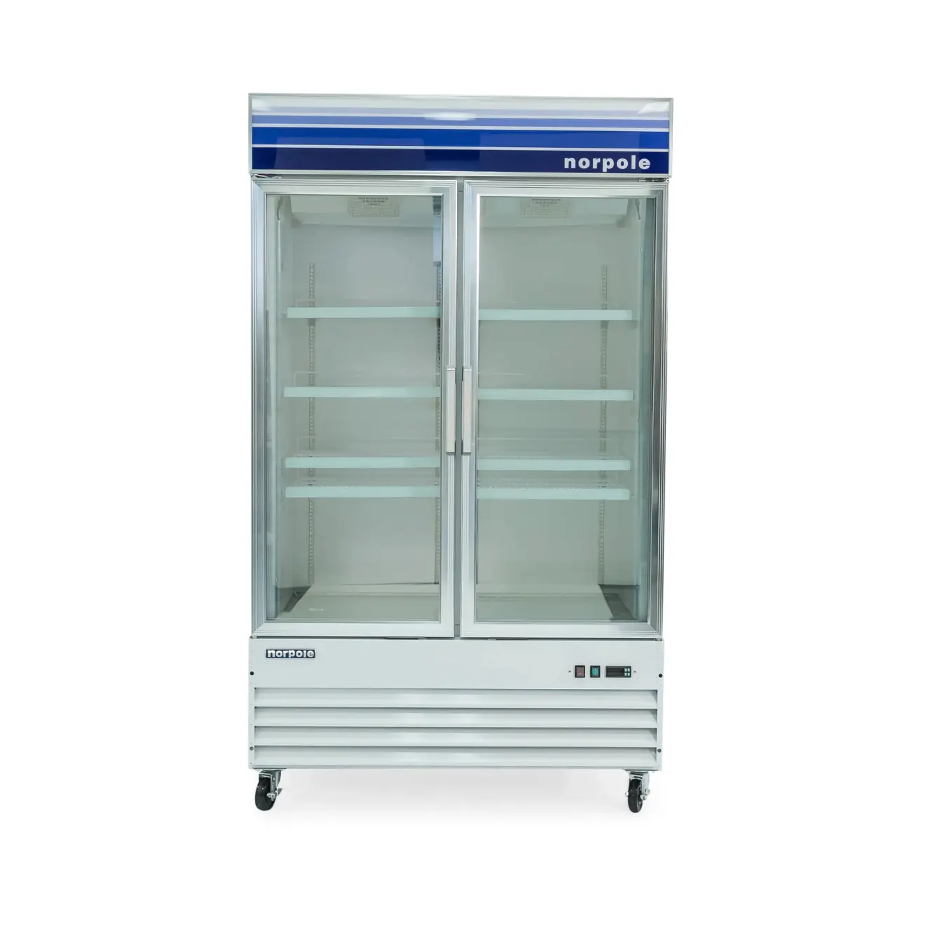 Magic Chef 29 CU. FT. GLASS DOOR REACH-IN COMMERCIAL MERCHANDISER UPRIGHT FREEZER IN WHITE