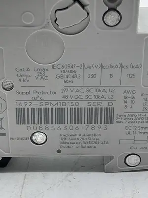 Used AB ALLEN BRADLEY AB ALLEN BRADLEY 1492-SPM1B150 Fuses | ND Industrial Surplus #1215819