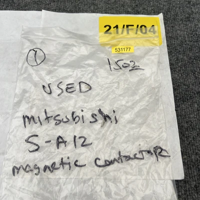 Used Mitsubishi S-A12 PLC Contactors California US | Davliegogo LLC #1705680