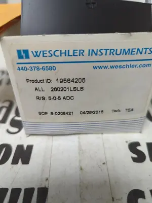 New | in-Stock WESCHLER 19564205 Meters - Misc | Surplus Asset Holdings #1206852