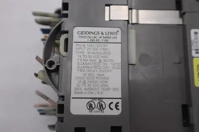 GIDDINGS & LEWIS M.1300.7372 R1 Input Module 24VDC SINK/SOURCE STOCK 629-D
